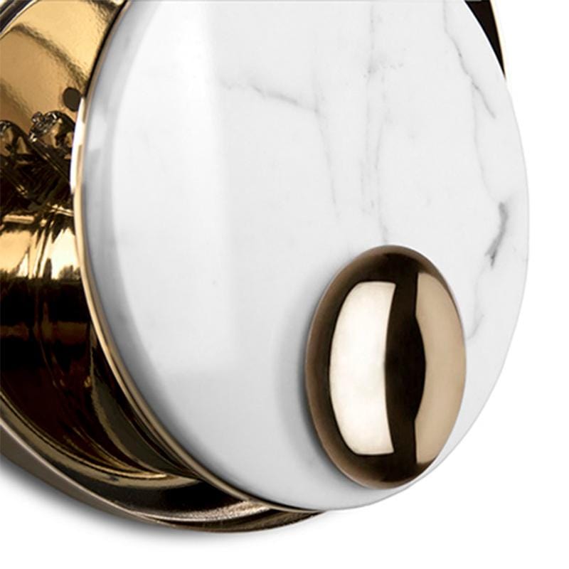 Gersemi | Iron and Marble Wall Lamp - Home Cartel ®