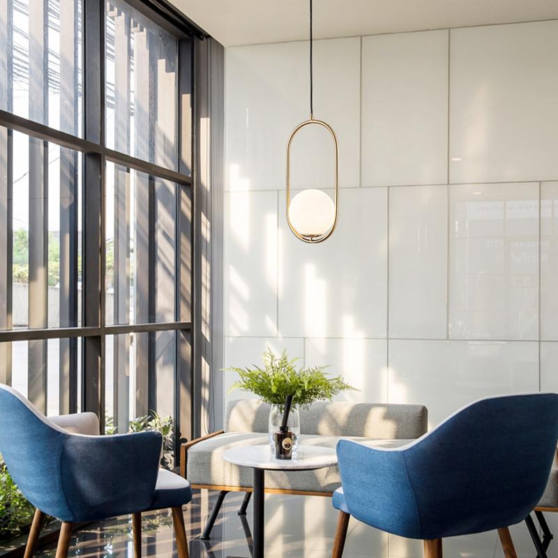 Tio | Brass and Frosted Glass Pendant Light - Home Cartel ®