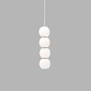 Iris B | Glass Sphere with Gold Details Pendant Light