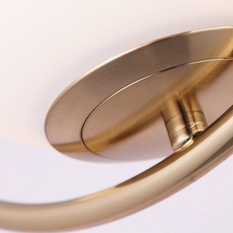 Tia | Brass and Frosted Glass Pendant Light - Home Cartel ®