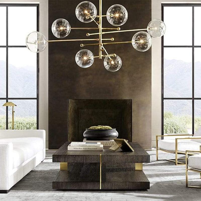 Dana 8 | Brass Modern Chandelier - Home Cartel ®