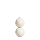 Iris E | Glass Sphere with Gold Details Pendant Light