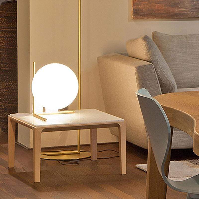 Ran | Frosted Sphere Table Lamp - Home Cartel ®