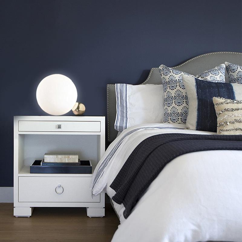 Luna | Frosted Sphere Table Lamp - Home Cartel ®