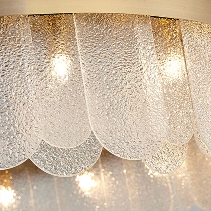 Soeren | Luxe White Glass Chandelier with Brass Detail - Home Cartel ®