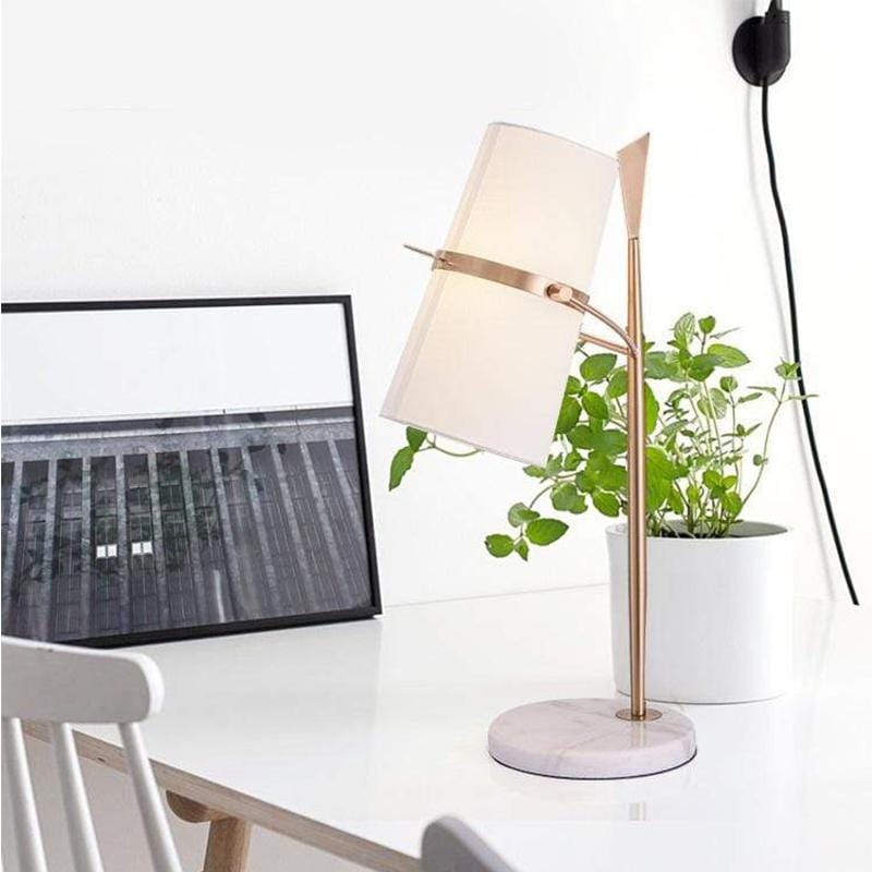 Hudson | Modern Table Lamp with Marble Base - Home Cartel ®