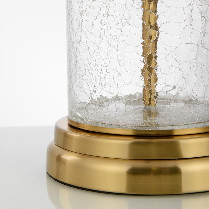 Ottilia | Hammered Glass Base Table Lamp - Home Cartel ®
