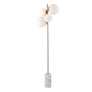 Trolloni | Glass Sphere and Marble Floor Lamp