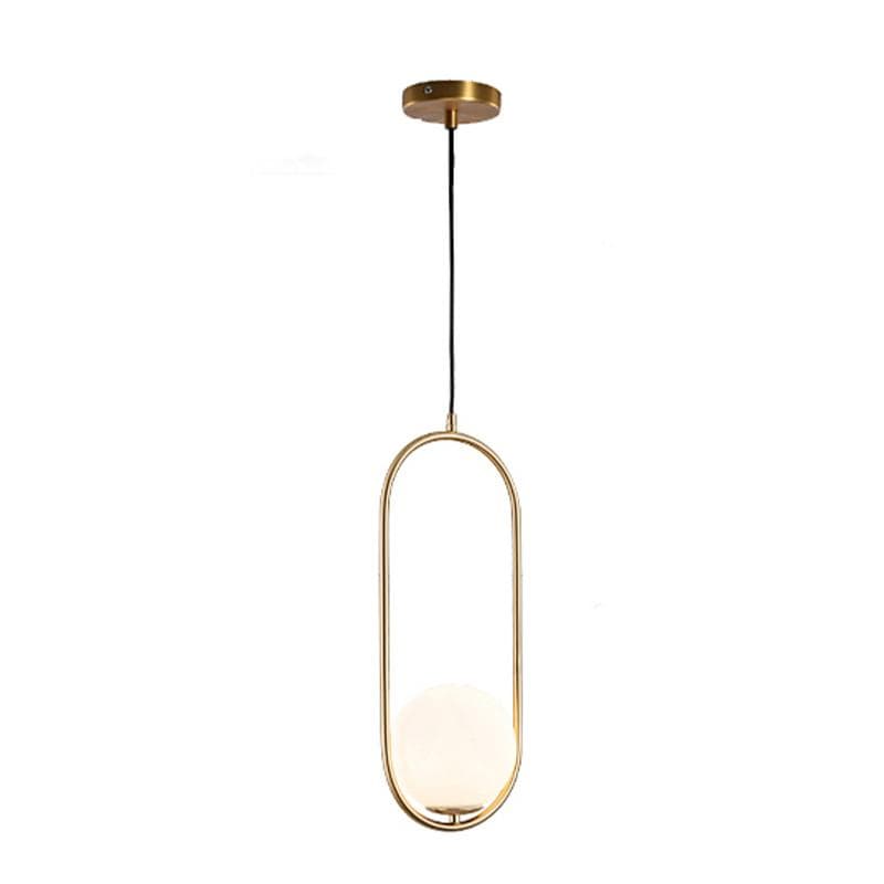 Tio | Brass and Frosted Glass Pendant Light - Home Cartel ®