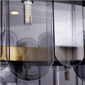 Soeren 100 | Luxe Glass Chandelier with Brass Detail - Home Cartel ®
