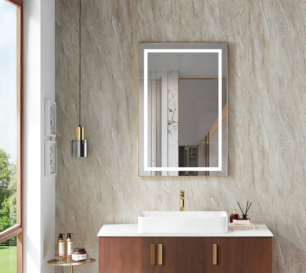 Siegfried | LED Illuminated Mirror - Detail View #2 | HomeCartel