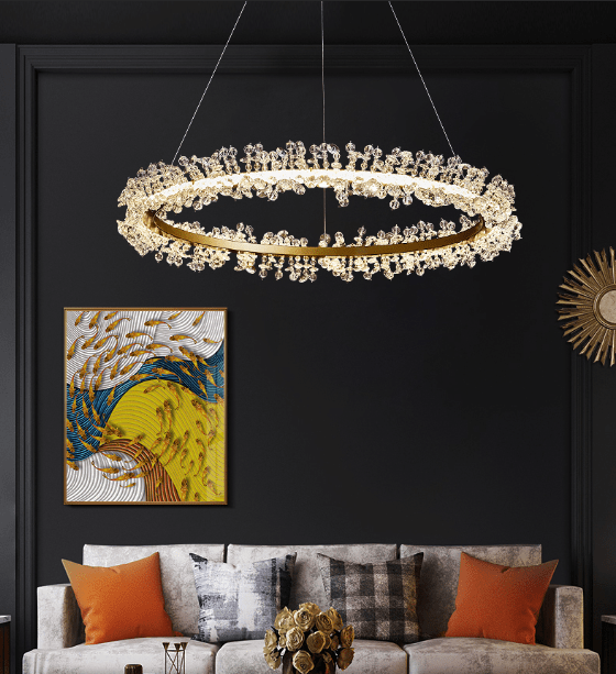 Andrine | Modern Chandelier with Crystal Beads - Home Cartel ®