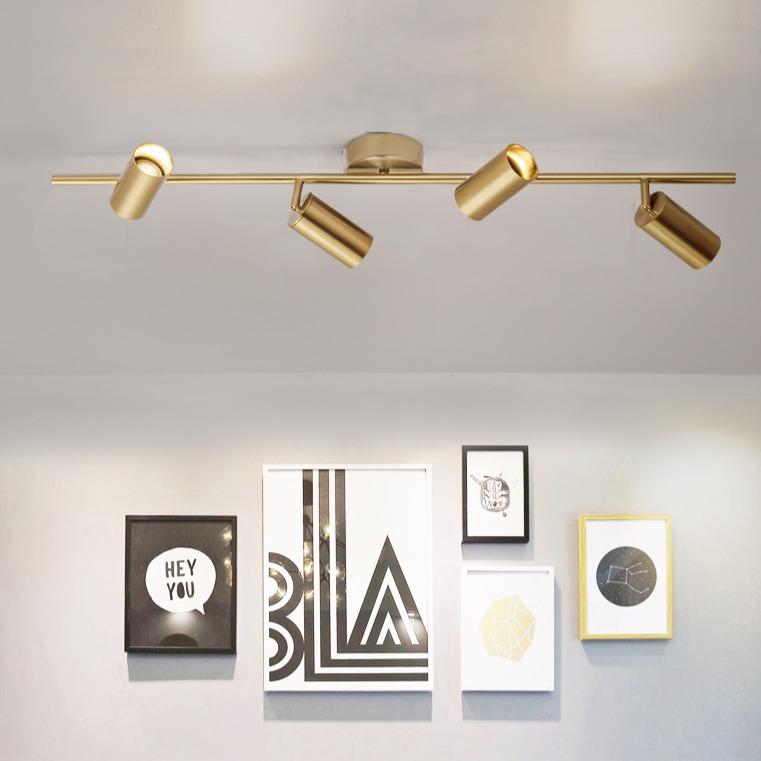 Asva 4 Heads | Brass Track Light - Home Cartel ®