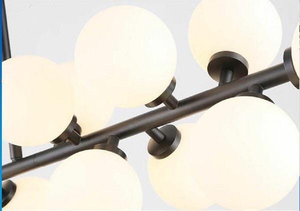 Thilly | Frosted Ball Chandelier - Home Cartel ®