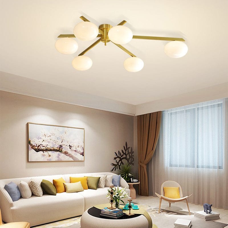 Kaiya 6 | Modern Gold Ceiling Mounted Light - Home Cartel ®