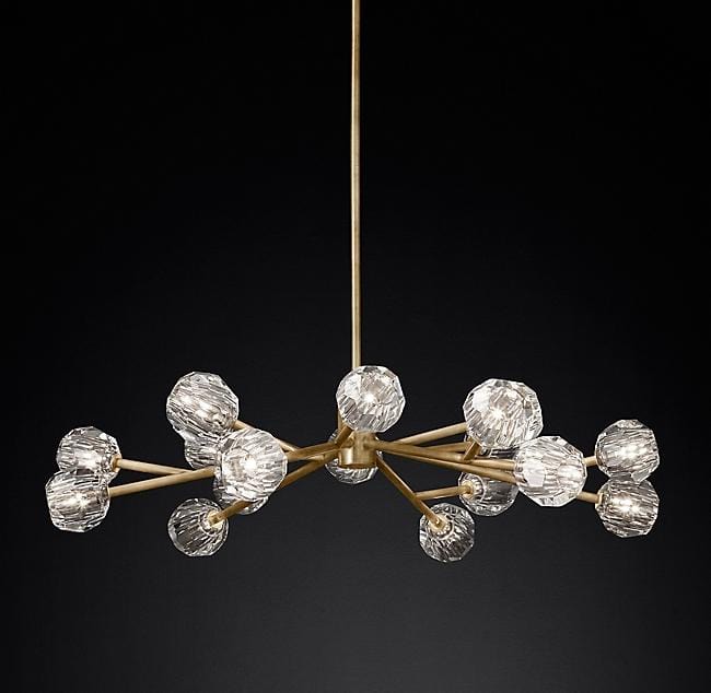 Siv 15 V2 | Brass Luxe Crystal Chandelier - Home Cartel ®
