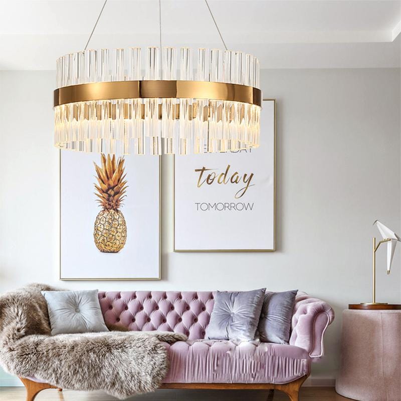 Clementine | Brass Luxe Crystal Chandelier - Home Cartel ®