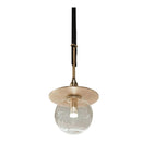 Thyra | Leather and Glass Modern Pendant Light
