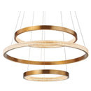 Hera Trois | Modern LED Chandelier with Crystal Details