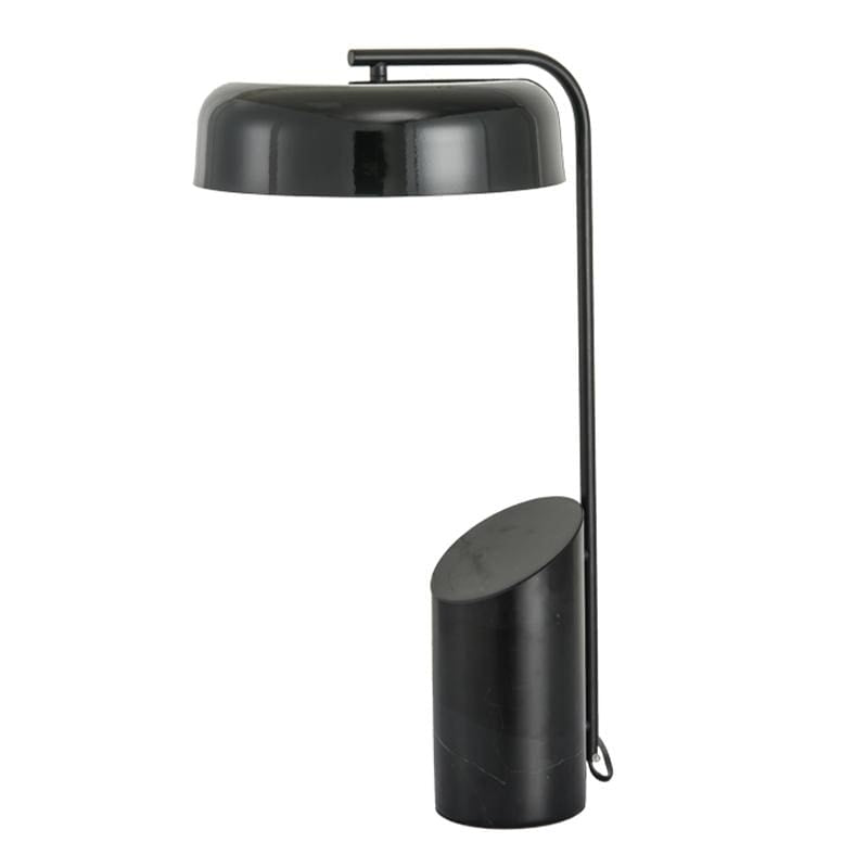 Jokull | Marble Base with Metal Shade Table Lamp - Home Cartel ®