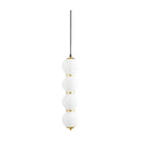 Iris B | Glass Sphere with Gold Details Pendant Light