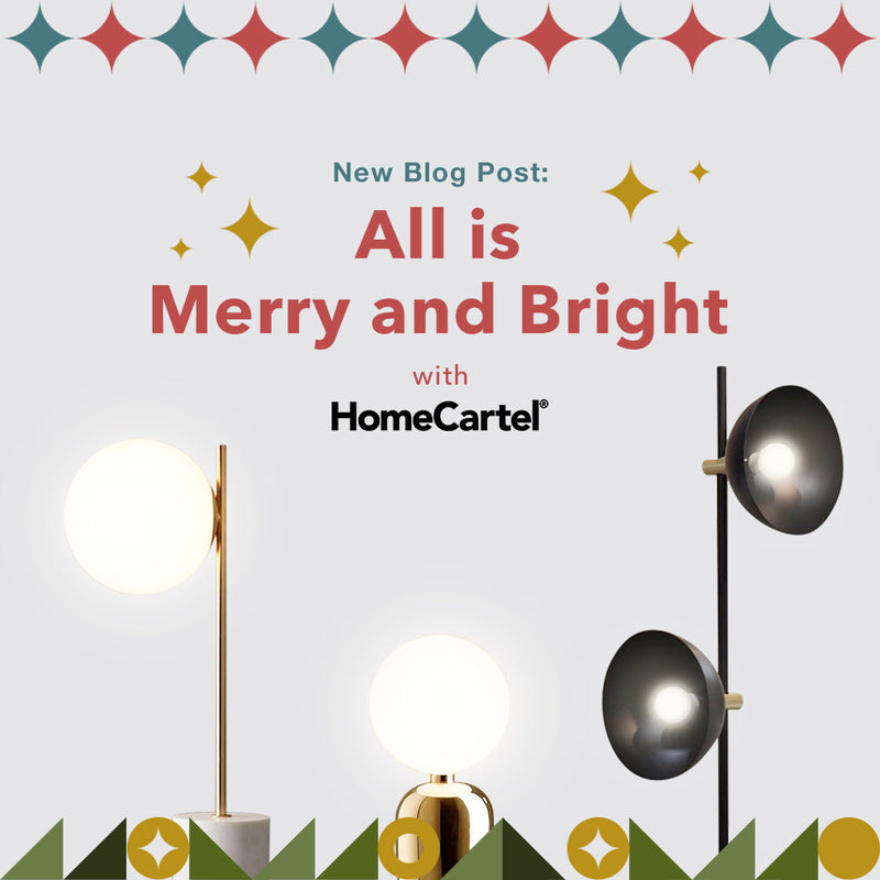 Christmas cover for Home Cartel’s blog post featuring fixtures of lighting in the Philippines.