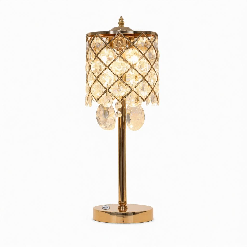 Calynder | Crystal Table Lamp - Detail View #5 | HomeCartel