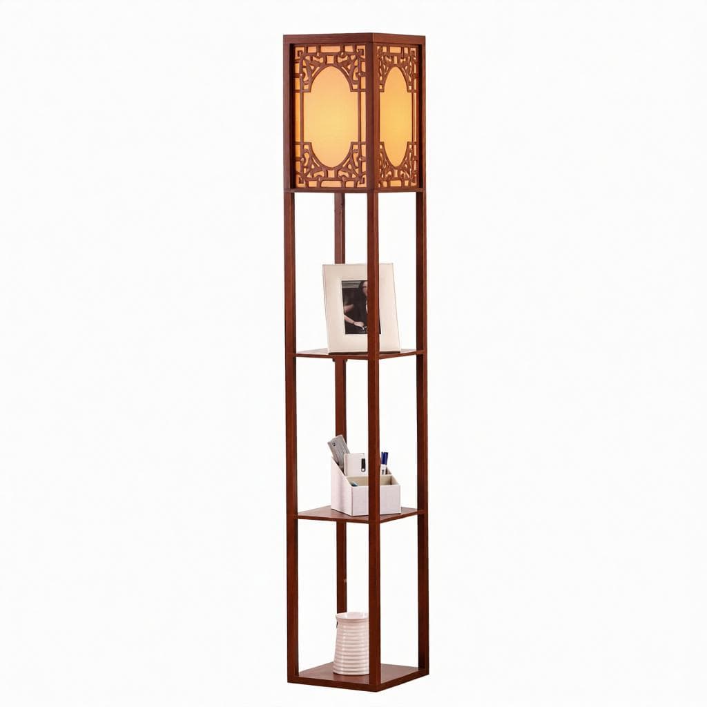 Talissa Trois | Integrated Shelf Floor Lamp - Modern Floor Lamp | HomeCartel Philippines