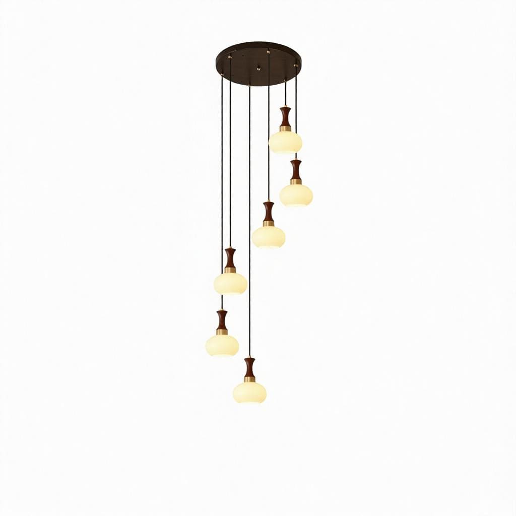 Temberly | Wood Cluster Chandelier