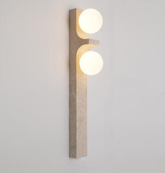 Syverra Une | Travertine Wall Light - Home Cartel ®
