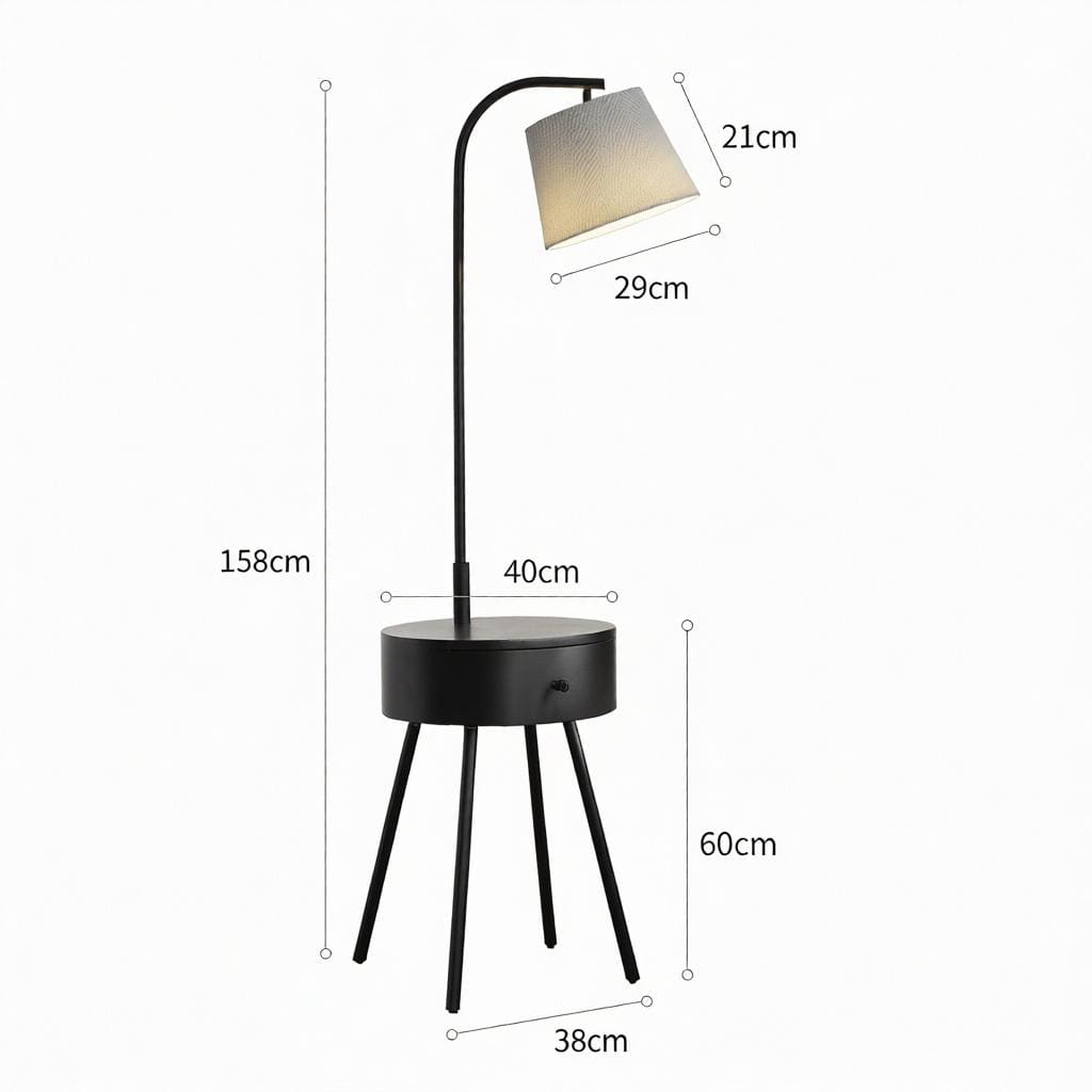 Aesmera B | Integrated Shelf Floor Lamp - Detail View #7 | HomeCartel