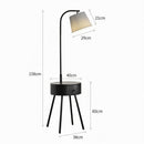 Aesmera B | Integrated Shelf Floor Lamp