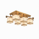 Valnela A | Alabaster Semi Flush Mounted Light
