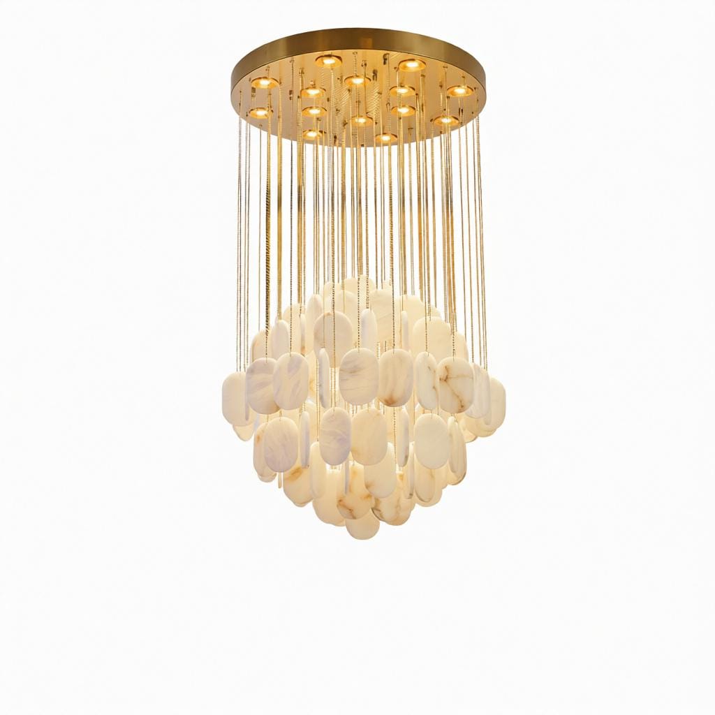 Irvena A | Alabaster Cluster Chandelier - Detail View #6 | HomeCartel