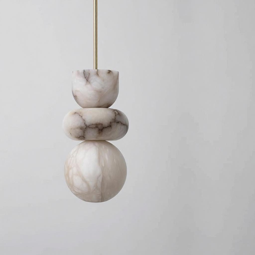 Dorsyla | Alabaster Pendant Light - Detail View #2 | HomeCartel