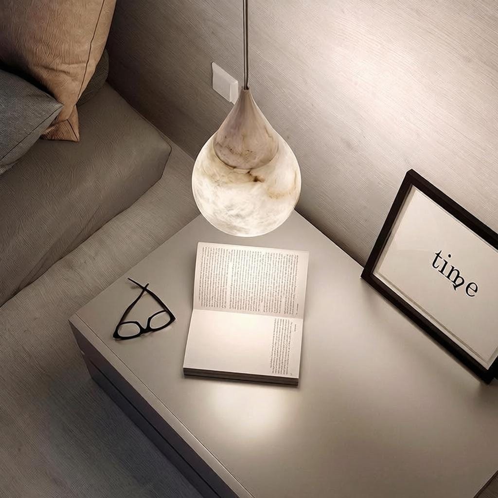 Zorvenaril | Alabaster Pendant Light - Detail View #3 | HomeCartel