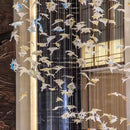 Feuille | Crystal Glass Cluster Chandelier