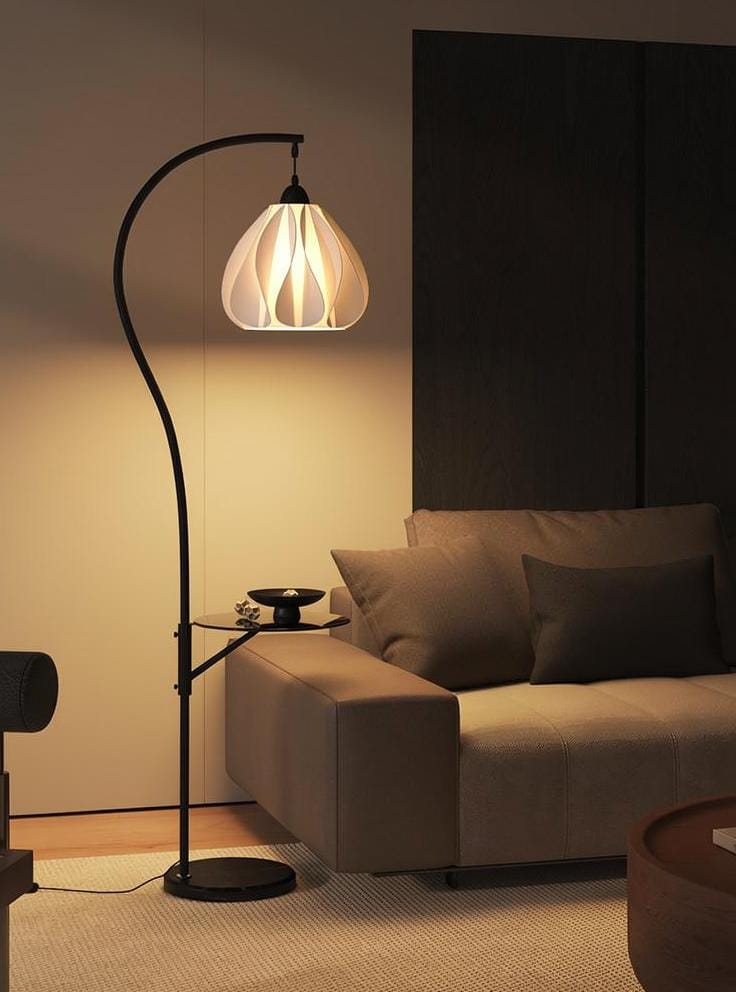 Resendra | Integrated Shelf Floor Lamp - Detail View #3 | HomeCartel