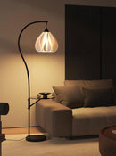 Resendra | Integrated Shelf Floor Lamp