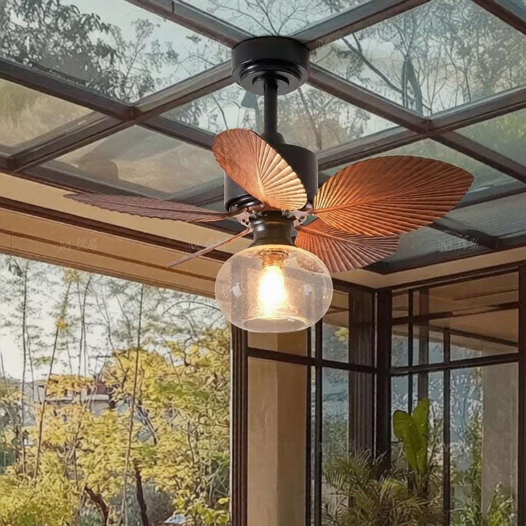 Ivora Une | Outdoor Lighted Ceiling Fan - Detail View #3 | HomeCartel