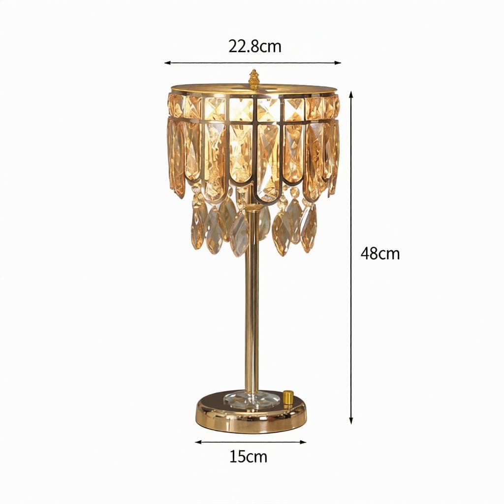 Syllarin Deux I Crystal Table Lamp - Detail View #7 | HomeCartel
