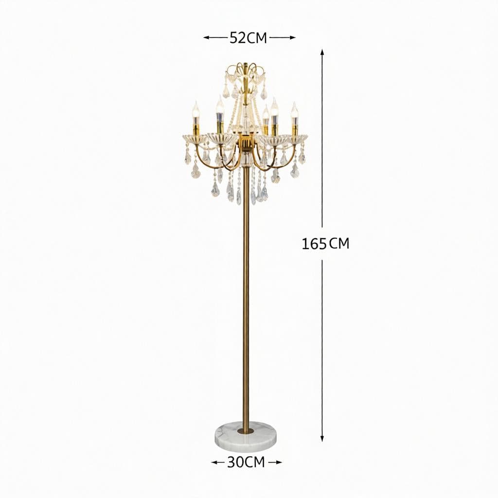 Dornielle Une I Crystal Floor Lamp - Detail View #7 | HomeCartel