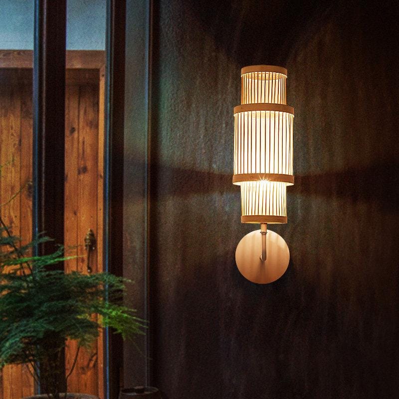 Lyselle | Rattan Wall Light - Detail View #2 | HomeCartel