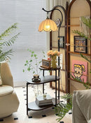 Kelvetha | Integrated Shelf Floor Lamp