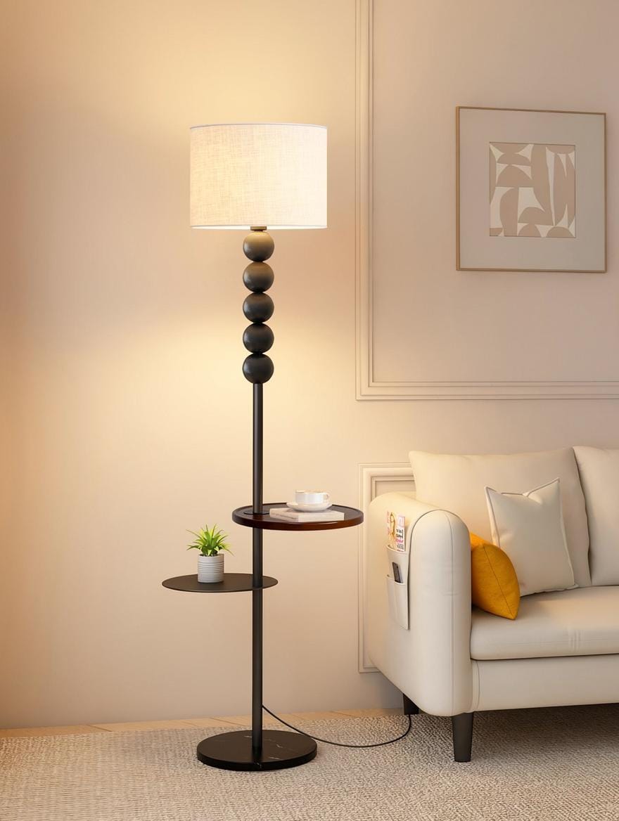 Jyselle | Integrated Shelf Floor Lamp - Detail View #3 | HomeCartel