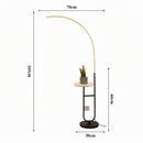 Cyravella | Integrated Shelf Floor Lamp