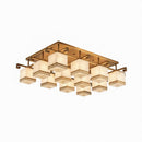 Valnela A | Alabaster Semi Flush Mounted Light