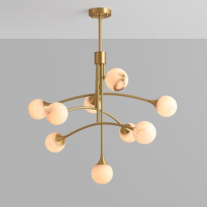 Aellenith | Alabaster Chandelier - Detail View #3 | HomeCartel