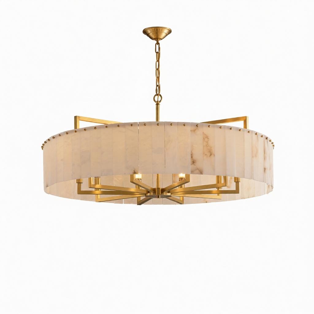 Norvethara | Alabaster Chandelier - Detail View #6 | HomeCartel