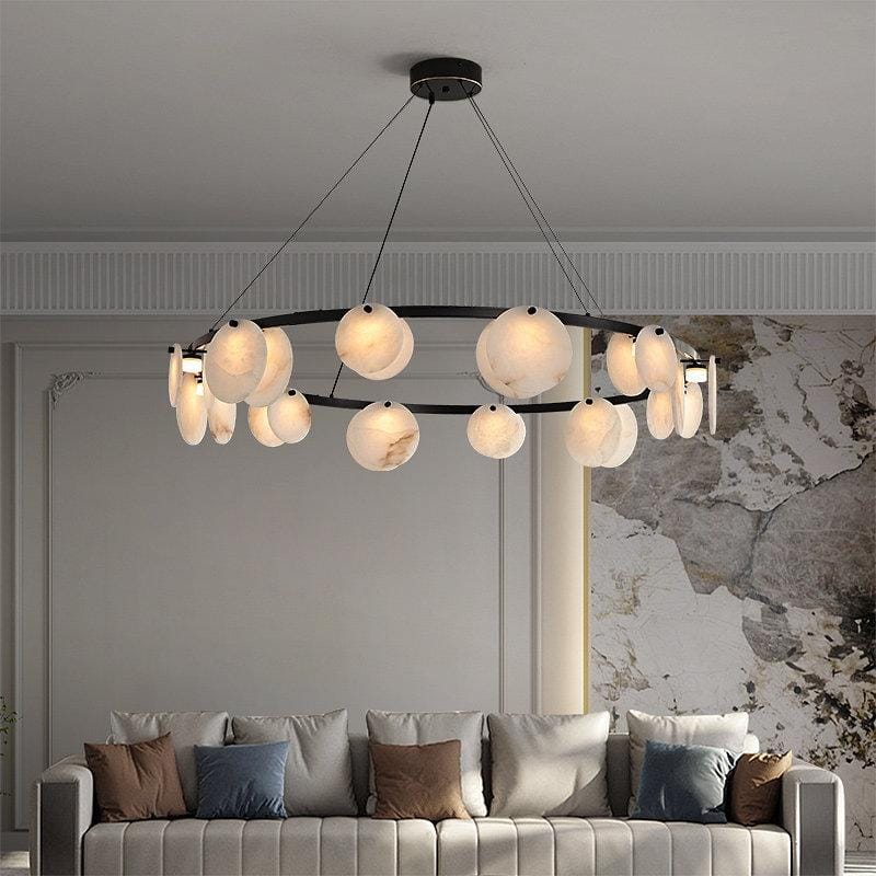 Norvethiel A | Alabaster Chandelier - Detail View #2 | HomeCartel